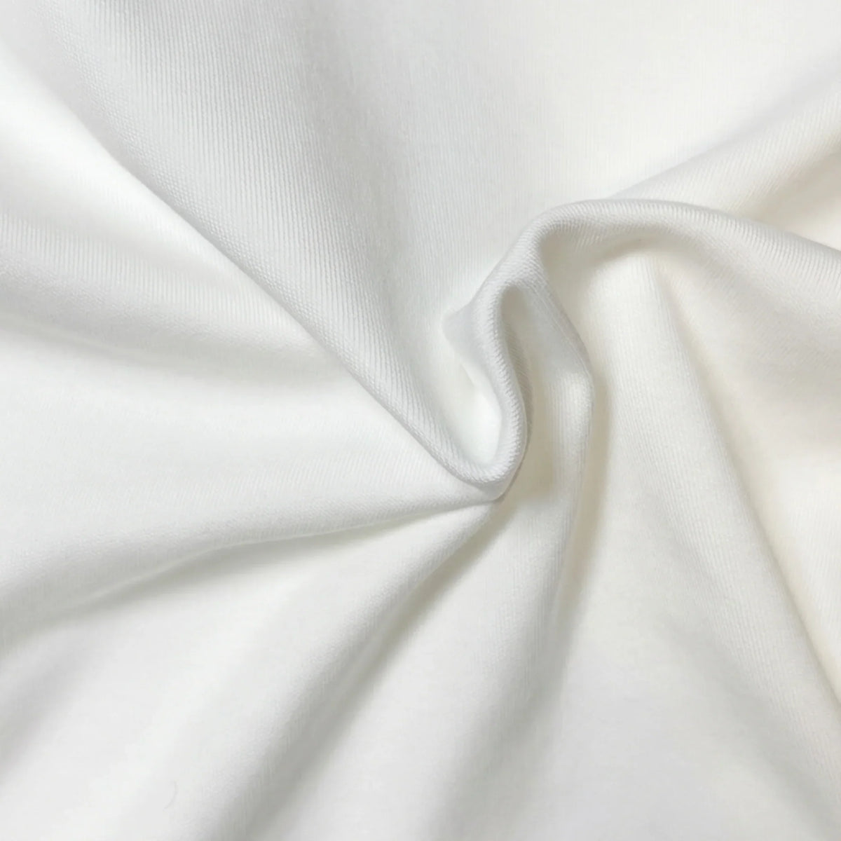 Tejido de algodón de 290 g/m² de una camiseta blanca que no transparenta