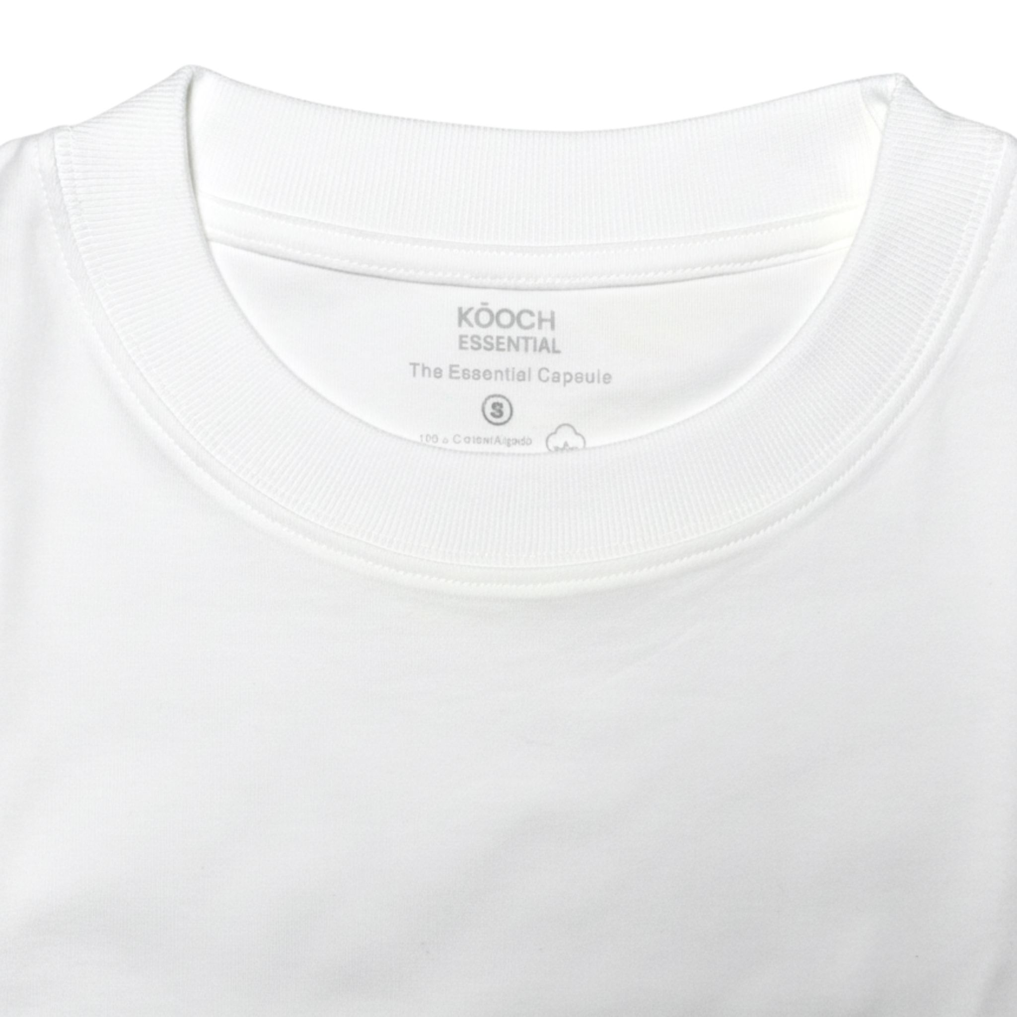 Camiseta blanca esencial algodón orgánico · KŌOCH Essential
