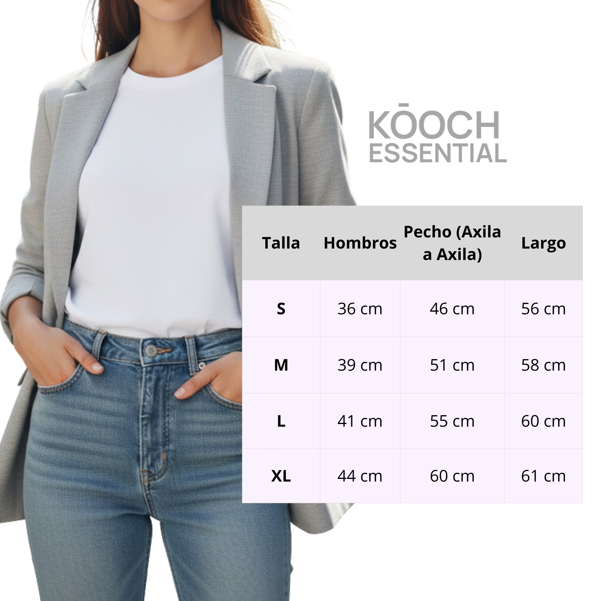 Camiseta blanca esencial algodón orgánico · KŌOCH Essential
