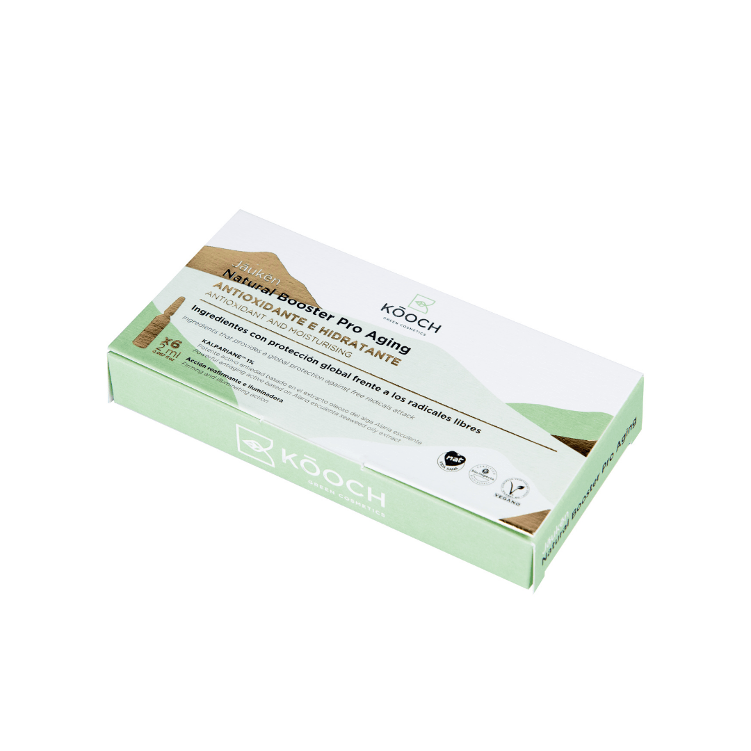 AMPOLLAS FACIALES VEGANAS NATURAL BOOSTER PRO AGING JÁUKÈN