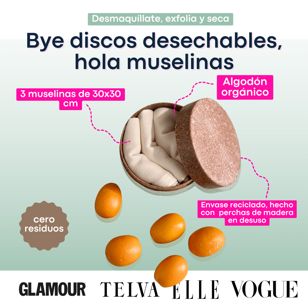 MUSELINA DESMAQUILLANTE FACIAL EDICIÓN GREEN WRAP